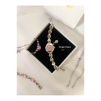 chaoyada Pinterest Model Pembe Kalp Charm Vintage Saat Hediyelik Özel Kutusunda