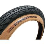 Chaoyang 20X4.00 Kahverengi Yanak Fat Bike Bisiklet Lastiği