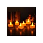 Chara Led Mum 10 Adet Ledli Mum Model Işıklı Tealight Mum Pilli – Led Işık – Led Işık – Led Işık