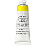 Charbonnel bakır baskı boyaları, yüksek pigmentli derin baskı rengi, mükemmel ışık haslığı, vegan, canlı renkler, yaşlanmaya dayanıklı, 60 ml tüp - sarı