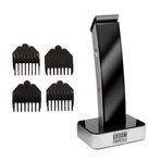 CHARGEWORX Groom Essentials şarj edilebilir saç ve sakal kesme makinesi, erkekler için, erkek bakım seti, saç, sakal, favori, erkekler için, şarj tabanlı, 4 düzeltme kılavuzu, LED gösterge