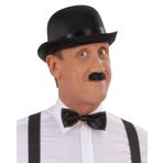 Charlie Chaplin Stil Yetişkin Şapkası – Siyah Melon Parti Şapkası
