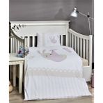Charlotte Buby Bunny 100x150 cm Pudra Bebek Nevresim Takımı