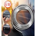 Charlotte Candle 7mm x 10 mt Panjur Krom Kaplama Şeridi Kapı Koruyucu Çizik Önleyici Yapışkanlı Nikelaj Çita