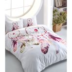 Charlotte Dream Catcher Çift Kişilik 200x220 cm Beyaz Nevresim Takımı