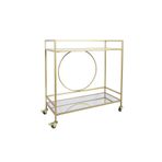 Charlotte Gold Metal Servis Arabası