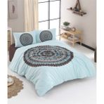 Charlotte Mandala Çift Kişilik 200x220 cm Mint Nevresim Takımı