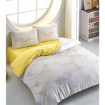 Charlotte Marble Çift Kişilik 200x220 cm Sarı Nevresim Takımı