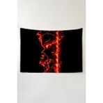 Charmbi Demon Slayer Duvar Örtüsü – Çok Renkli Anime Temalı Kumaş Oda Dekoru Tapestry - 140 x 140 cm