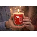 Charmlab Candle – The Koleksiyonu & Sandal Kokulu Cam Bardak Mum, 135 G, Şık Hediye Kutulu, Sevgililer Günü & Doğum Günü İçin Özel Tasarı