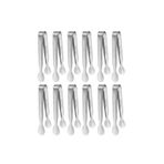 Chavin 304 Çelik 12 Adet Mini Silver 11 cm. Buz Ve Şeker Maşası cin624by-12