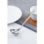 Chavin 304 Çelik 21 cm Mat Gümüş Renk Ufak Servis Kaşığı cin746byx