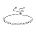 Chavin Asansörlü Su Yolu 4 mm. Zirkon Taşlı Bayan Bileklik ec46