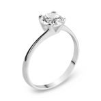 Chavin BR08BY-15 1 Carat Tek Taş Beyaz Altın Yüzük