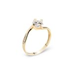 Chavin BR11-13 0.85 Carat Tek Taş Sarı Altın Yüzük