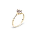 Chavin BR12-13 0.80 Carat Tek Taş Sarı Altın Yüzük