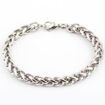 Chavin DG36 8 mm Gri Çelik Erkek Bileklik