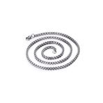 Chavin DH01 Gri 80 cm 3 mm Çelik Erkek Bijuteri Kolye