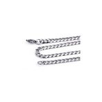 Chavin DM95 Gri 55 cm 7 mm Gürmet Çelik Erkek Bijuteri Kolye