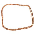 Chavin DN06 Rose Kaplama 75 cm 2 mm Çelik Zincir Bijuteri Kolye