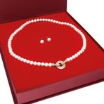 Chavin Doğal İnci Kolye Küpe Özel Kutulu Set Ep88sr