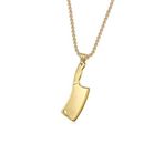 Chavin DP51SR Gold Satır Figürü Çelik Erkek Kolye
