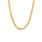 Chavin DR64-65 7 mm 65 cm Sarı Yılan Örme Kadın Zincir Kolye