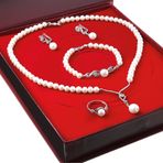 Chavin DS41 İnci Gümüş Set
