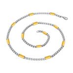 Chavin DT15BYSR Gri Gold 5 cm 5 mm Çelik Erkek Zincir