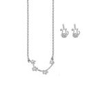 Chavin DT24X Zirkon Taşlı Kova Burç Kolye Küpe Seti
