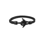 Chavin DT36SY Siyah Paracord İp Çapa Metal Erkek Bileklik