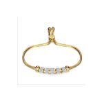 Chavin EB22 Gold Bilek Ayarlı Işıltılı Bayan Çelik Bileklik