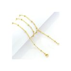 Chavin EB28 Sarı 2 mm 50 cm İnce Araları Toplu Çelik Kolye Zinciri
