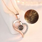 Chavin ED06RS Rose Kalp Bijuteri Kolye