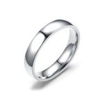 Chavin EH24BY 4 mm Söz Nişan Gri Çelik Yüzük