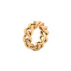 Chavin EK50SR-17 Parlak Gold Zincir Dizayn Erkek Bayan Çelik Yüzük
