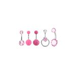 Chavin EN45PM 5 Adet Pembe Cerrahi Çelik Göbek Piercing
