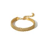 Chavin ET83SR 8 mm Gold Çelik Bayan Zincir Bileklik