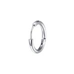 Chavin ET96BY Çelik Gri 10 mm Tekli Küçük Unisex Halka Küpe