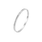 Chavin EU11BY 4 mm Silver Çelik Taşlı Bayan Kelepçe Bileklik