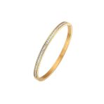 Chavin EU11SR 4 mm Gold Çelik Taşlı Bayan Kelepçe Bileklik