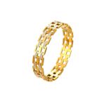Chavin EU17SR 12 mm Gold Çelik Taşlı Bayan Kelepçe Bileklik