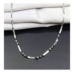 Chavin EU65BY Gri 3 mm Burgu Yılan Sırtı Model Çelik Kadın Zincir Kolye