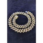 Chavin EU78SR 15 mm Gold Kalın 60 cm Taşlı Alloy Erkek Zincir