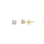 Chavin EU96SR 3.5 mm Zirkon 8 Ayar Kadın Tek Taş Altın Küpe