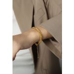 Chavin EV06SR Gold Çelik Halep Zincir Model Bayan Bileklik