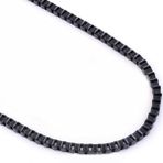 Chavin Siyah 75 cm. 2 mm. Erkek Çelik Zincir de93