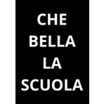 Che bella la scuola: Taccuino quaderno per appunti. Quaderno divertente a righe | Idea regalo per amico, collega, capo, familiare | Idea per Natale, Laurea, Compleanno