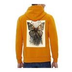 Che Bros Tasarım Baskılı Oversize Kapüşonlu Kadın-Erkek Sweatshirt Hardal L cheNM267