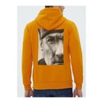 Che Bros Tasarım Baskılı Oversize Kapüşonlu Kadın-Erkek Sweatshirt Hardal XL cheNM205